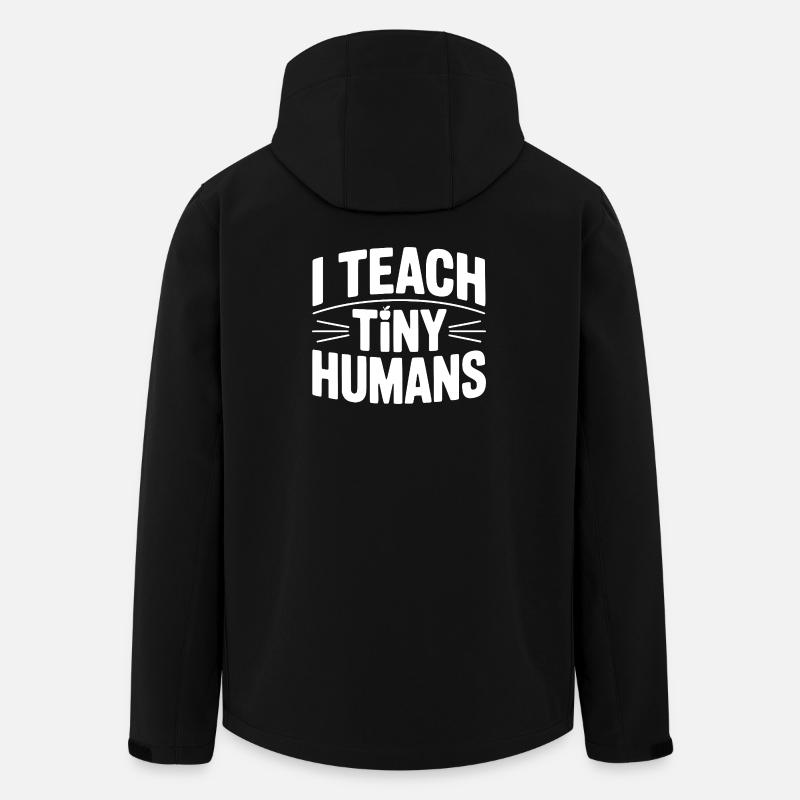 I Teach Tiny Humans - Men’s Recycled Softshell Jacket by Stanley/Stella - black