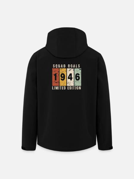 Jubiläum 1946 – 80 Jahre - Recycelte Männer Softshell-Jacke von Stanley/Stella - Schwarz