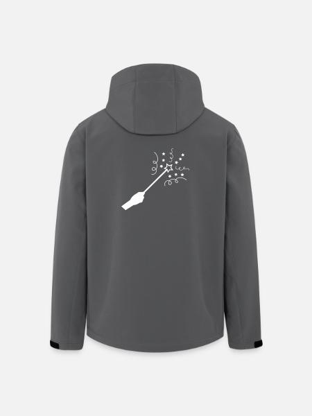Star Magic Wand - Men’s Recycled Softshell Jacket by Stanley/Stella - black