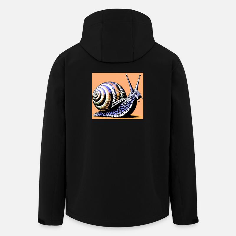 Schnecke - Recycelte Männer Softshell-Jacke von Stanley/Stella - Schwarz