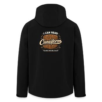 Altes Mesopotamien, Sumerisches - Recycelte Männer Softshell-Jacke von Stanley/Stella - Schwarz - Hinten - AI Model Male 185 light (185cm)