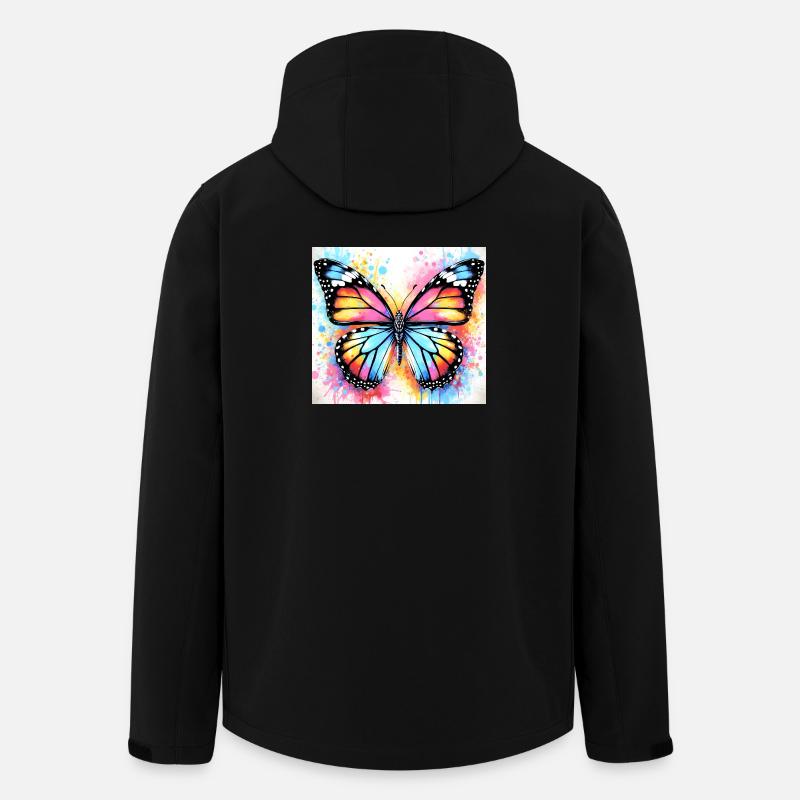 papillon - Veste softshell homme en polyester recyclé Stanley/Stella - noir