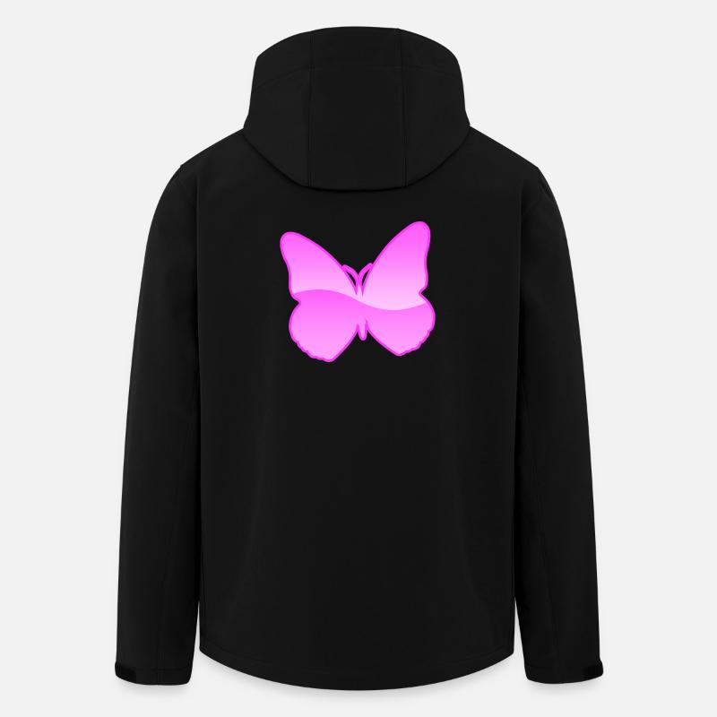 Schmetterling - Recycelte Männer Softshell-Jacke von Stanley/Stella - Schwarz