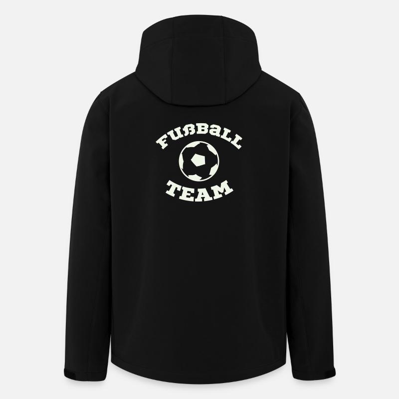 Futball Team Emblem - Men’s Recycled Softshell Jacket by Stanley/Stella - black