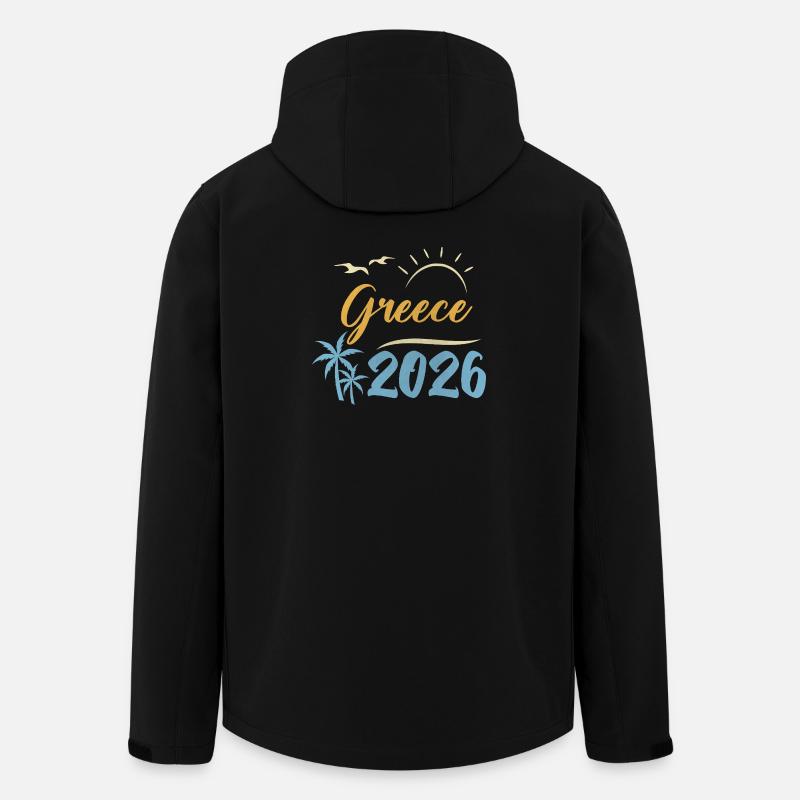 Greece 2026 - Men’s Recycled Softshell Jacket by Stanley/Stella - black