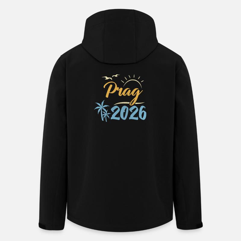 Prague 2026 - Men’s Recycled Softshell Jacket by Stanley/Stella - black