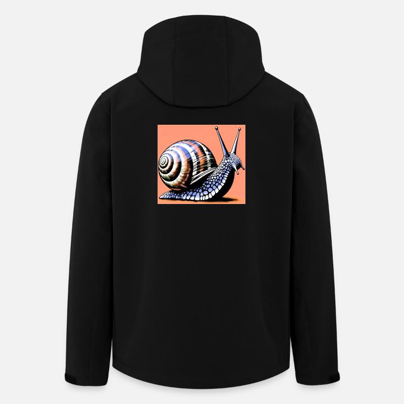 Escargot - Veste softshell homme en polyester recyclé Stanley/Stella - noir