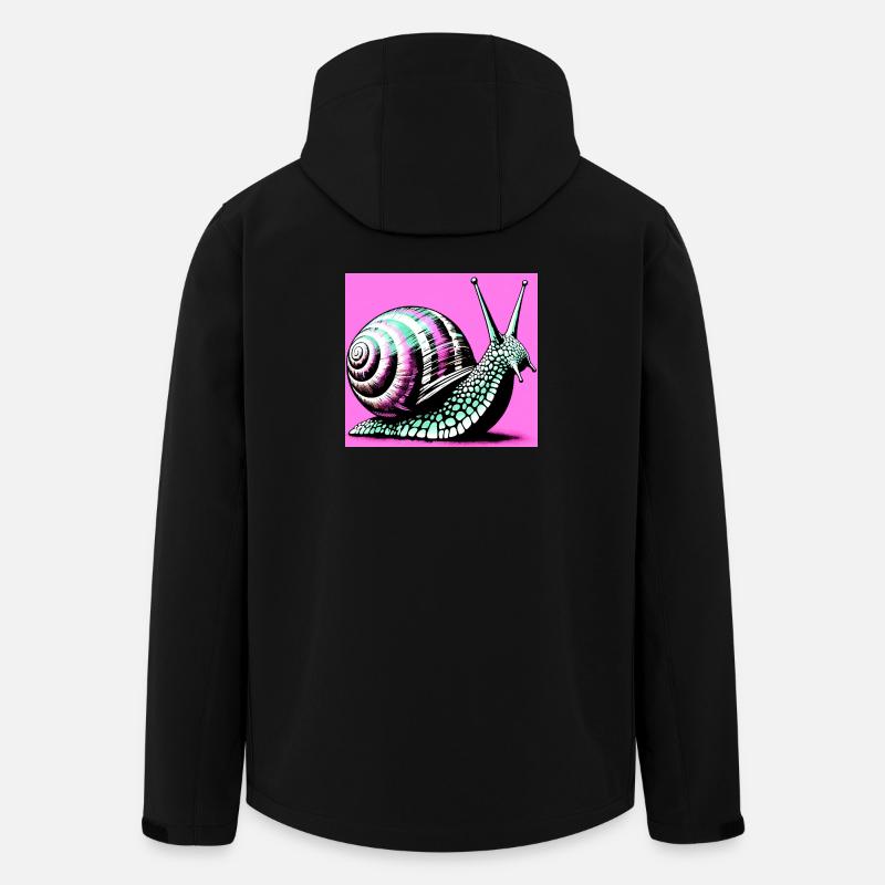 Schnecke - Recycelte Männer Softshell-Jacke von Stanley/Stella - Schwarz