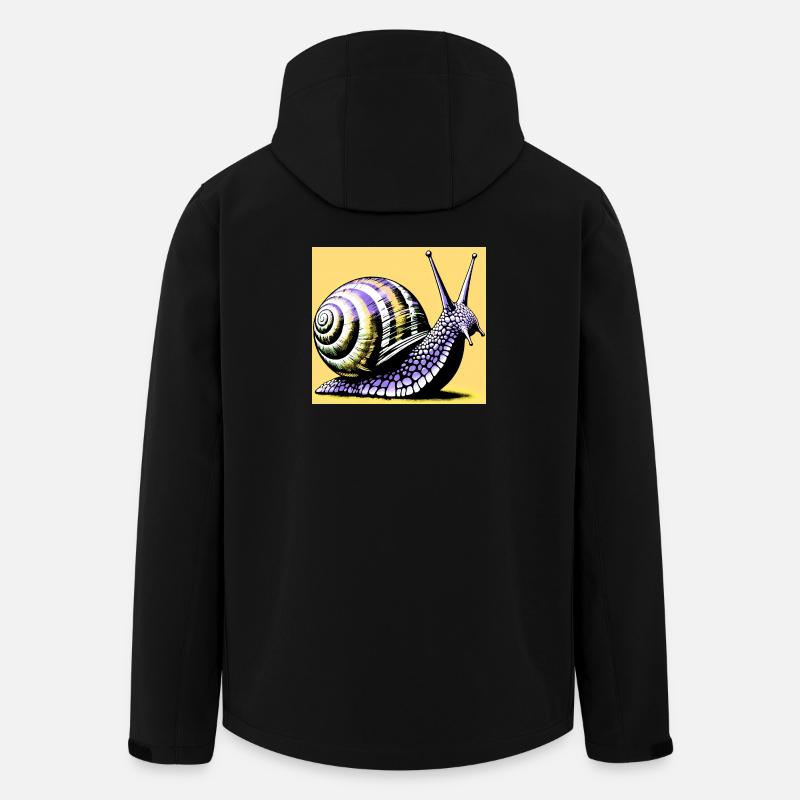 Escargot - Veste softshell homme en polyester recyclé Stanley/Stella - noir