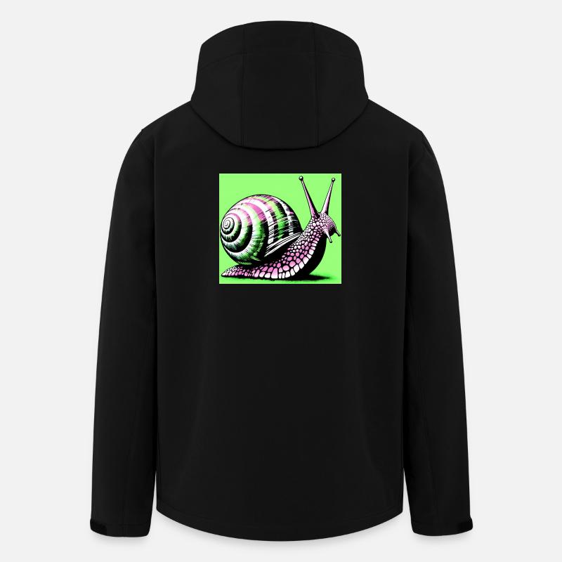 Escargot - Veste softshell homme en polyester recyclé Stanley/Stella - noir