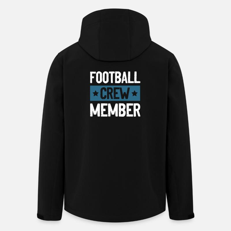 Équipe de football - Veste softshell homme en polyester recyclé Stanley/Stella - noir