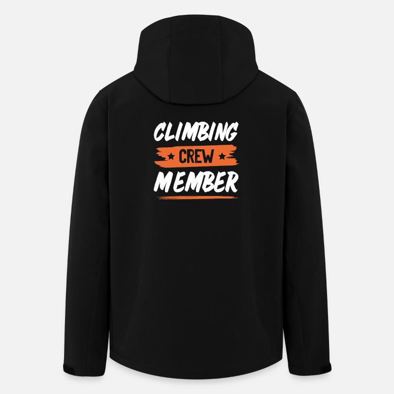 Climbing Crew - Recycelte Männer Softshell-Jacke von Stanley/Stella - Schwarz