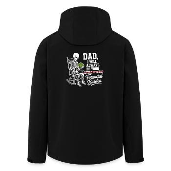 Je serai toujours ton fardeau financier Papa - Veste softshell homme en polyester recyclé Stanley/Stella - noir - Dos - AI Model Male 185 light (185cm)