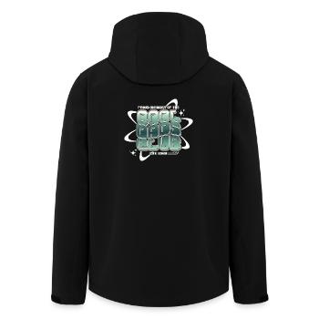 Club des papas cool - Cadeau de la fête des pères des papas - Veste softshell homme en polyester recyclé Stanley/Stella - noir - Dos - AI Model Male 185 light (185cm)
