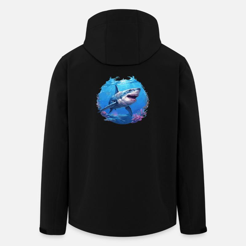 Megalodons Megalodon - Recycelte Männer Softshell-Jacke von Stanley/Stella - Schwarz