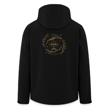 666 Balance de bougies - Veste softshell homme en polyester recyclé Stanley/Stella - noir - Dos - AI Model Male 185 light (185cm)