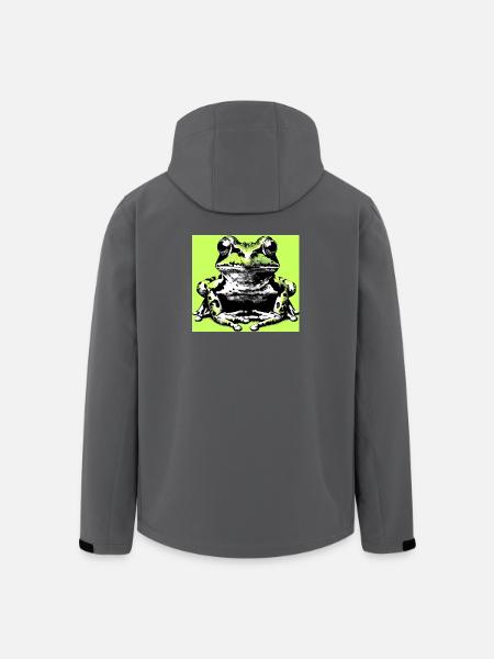 Frosch - Recycelte Männer Softshell-Jacke von Stanley/Stella - Schwarz
