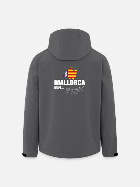 Mallorca Auswandern - Recycelte Männer Softshell-Jacke von Stanley/Stella - Schwarz