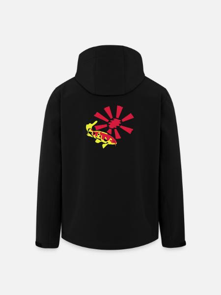 Koi Carp - Men’s Recycled Softshell Jacket by Stanley/Stella - black