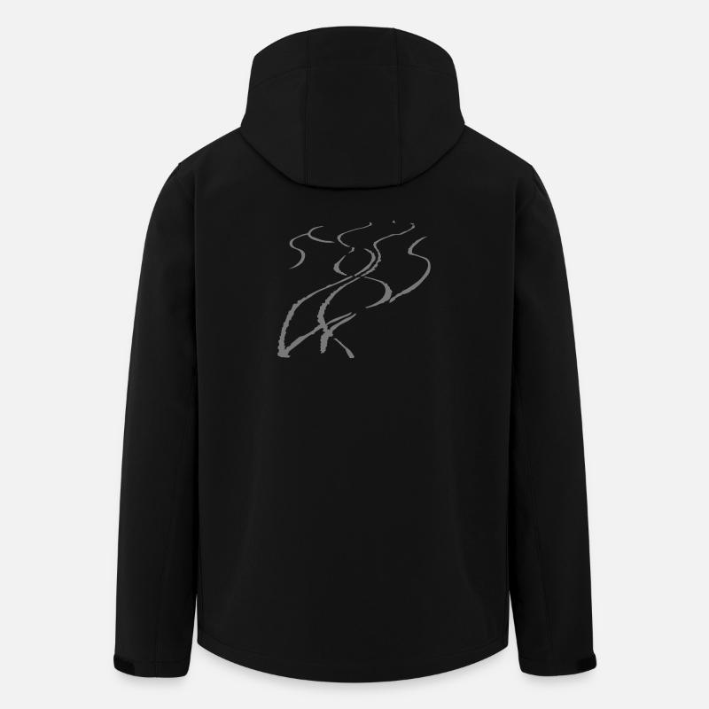 Snowboard Spuren - Recycelte Männer Softshell-Jacke von Stanley/Stella - Schwarz