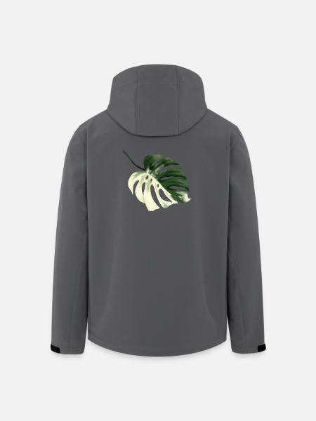Conception premium Monstera - Veste softshell homme en polyester recyclé Stanley/Stella - noir