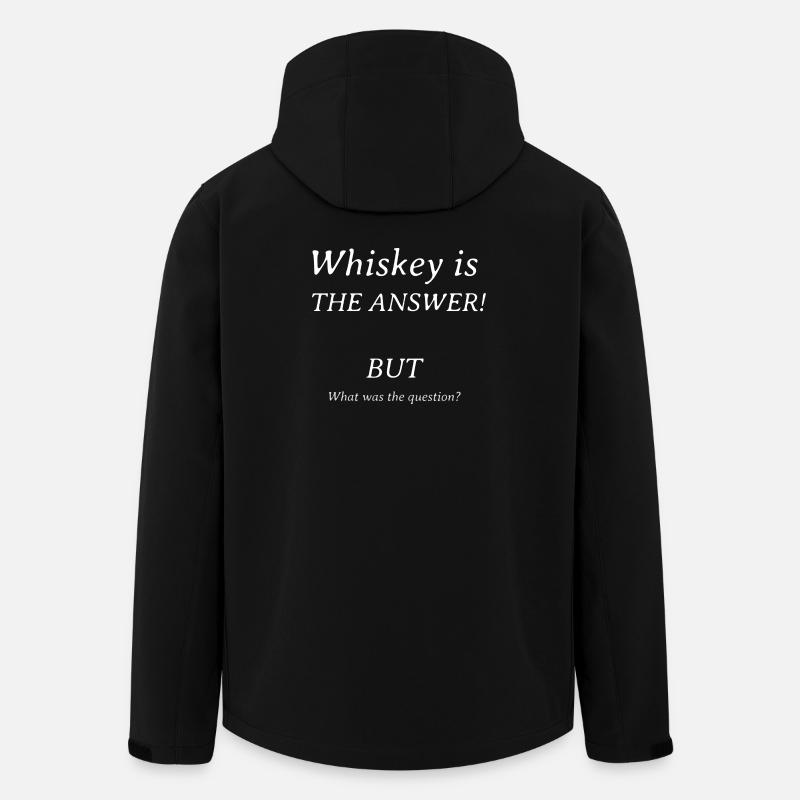 Whiskey is the answer - Men’s Recycled Softshell Jacket by Stanley/Stella - black
