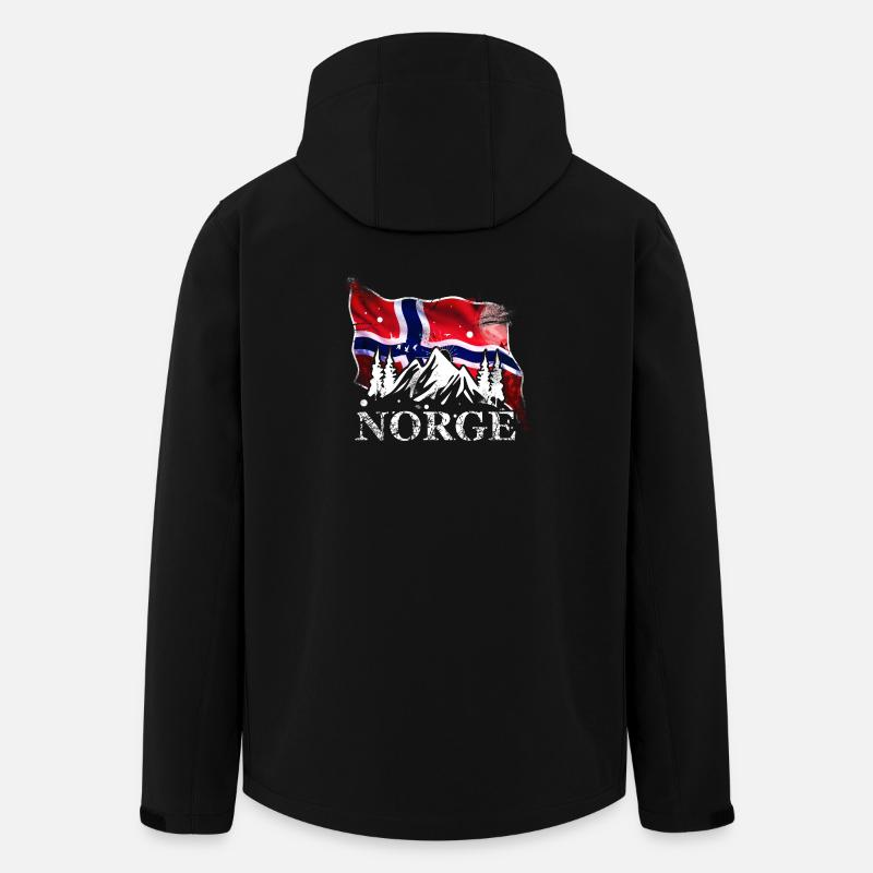 Norwegen - Recycelte Männer Softshell-Jacke von Stanley/Stella - Schwarz