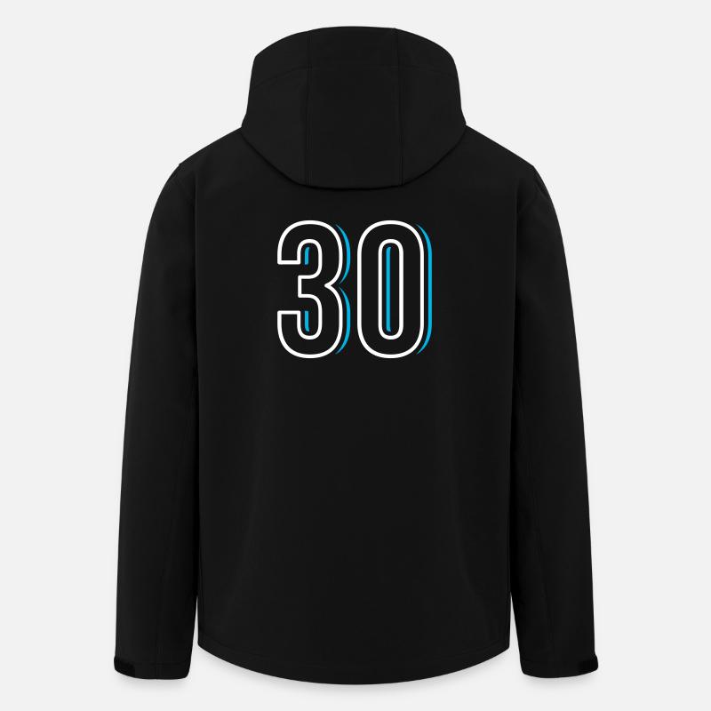 Nummer 30 - Dreißig - Recycelte Männer Softshell-Jacke von Stanley/Stella - Schwarz