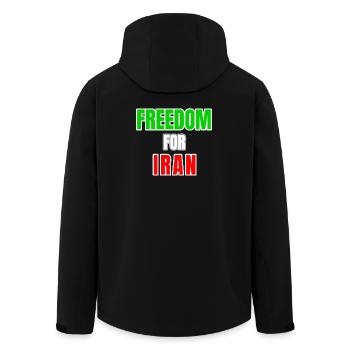 Iran Freedom - Men’s Recycled Softshell Jacket by Stanley/Stella - black - Back - AI Model Male 185 light (185cm)