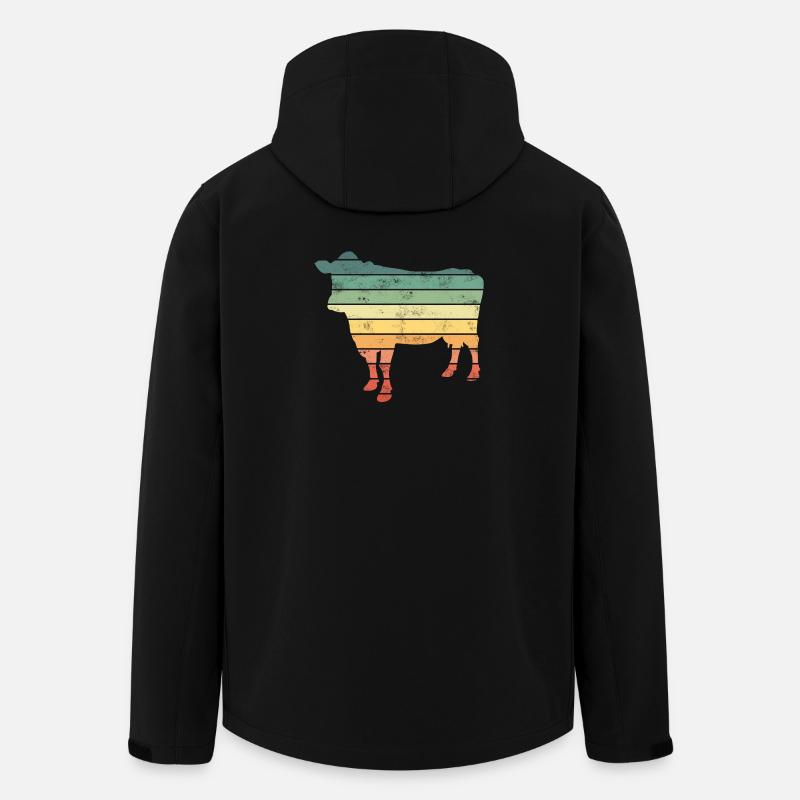 Kuh Kühe - Recycelte Männer Softshell-Jacke von Stanley/Stella - Schwarz