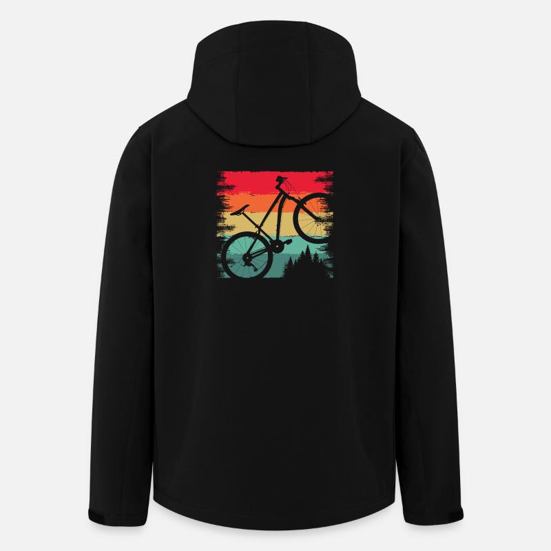 Rainbow Ride Fahrrad - Recycelte Männer Softshell-Jacke von Stanley/Stella - Schwarz