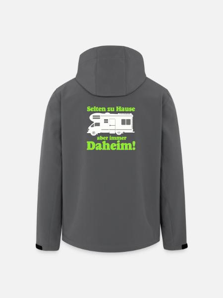 Wohnmobil,Camping,Fun Shirt,Wohnmobil daheim(25) - Recycelte Männer Softshell-Jacke von Stanley/Stella - Schwarz