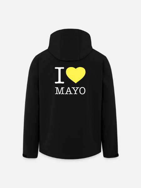 I LOVE MAYO Mayonnaise - Men’s Recycled Softshell Jacket by Stanley/Stella - black