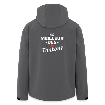 Das Beste vom Onkel - Recycelte Männer Softshell-Jacke von Stanley/Stella - Schwarz - Hinten - AI Model Male 185 light (185cm)