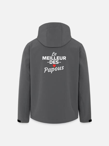 Graphic Design The Best of Papuans - Men’s Recycled Softshell Jacket by Stanley/Stella - black