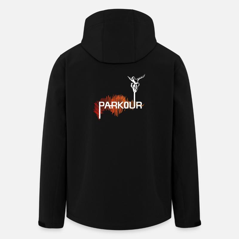 Parkour Ninja - color-white - Men’s Recycled Softshell Jacket by Stanley/Stella - black