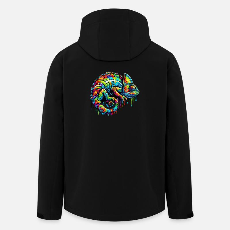 Chamäleon - Recycelte Männer Softshell-Jacke von Stanley/Stella - Schwarz