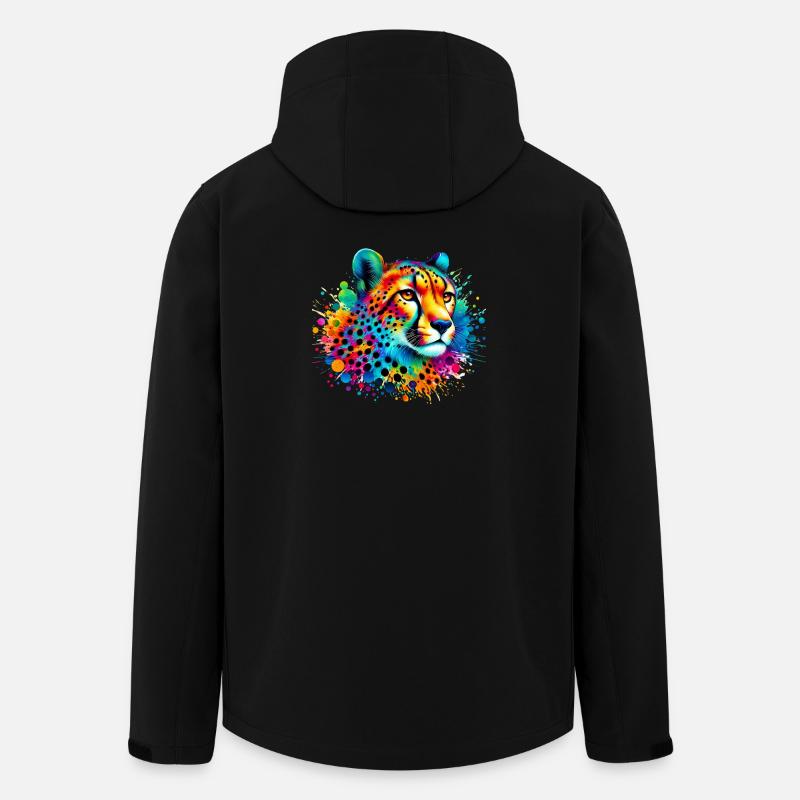 Gepard - Recycelte Männer Softshell-Jacke von Stanley/Stella - Schwarz