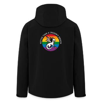 Lgbt Dragon - Veste softshell homme en polyester recyclé Stanley/Stella - noir - Dos - AI Model Male 185 light (185cm)