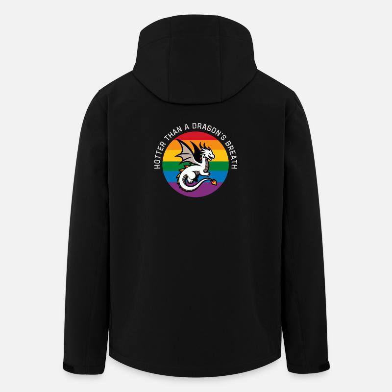 Lgbt-Drache - Recycelte Männer Softshell-Jacke von Stanley/Stella - Schwarz