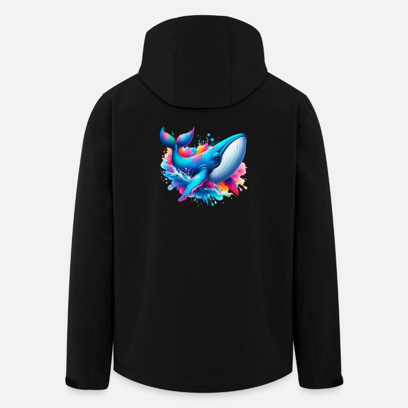 Wal - Recycelte Männer Softshell-Jacke von Stanley/Stella - Schwarz