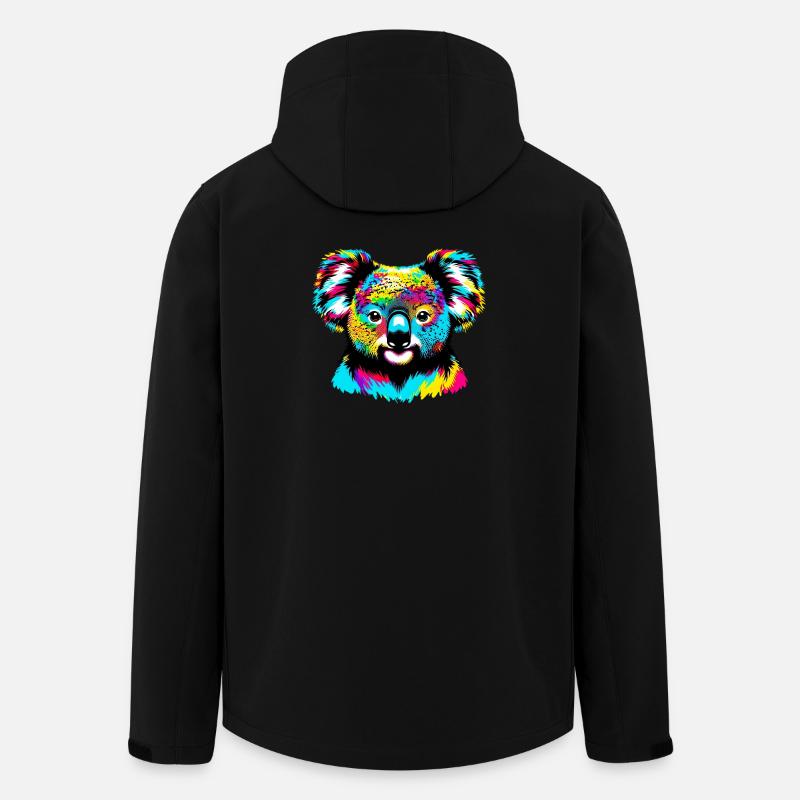 Koala - Recycelte Männer Softshell-Jacke von Stanley/Stella - Schwarz