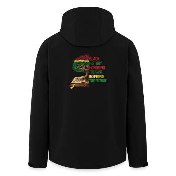 Honorer le passé Inspirer l’avenir tshirt - Veste softshell homme en polyester recyclé Stanley/Stella - noir - Dos - AI Model Male 185 light (185cm)