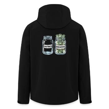 Sneakerhead Money Jars Collector Culture Amour - Veste softshell homme en polyester recyclé Stanley/Stella - noir - Dos - AI Model Male 185 light (185cm)