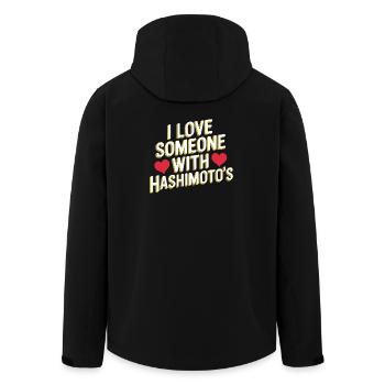 J’aime quelqu’un avec la - Veste softshell homme en polyester recyclé Stanley/Stella - noir - Dos - AI Model Male 185 light (185cm)