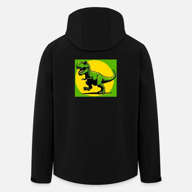 Dinosaurier - Recycelte Männer Softshell-Jacke von Stanley/Stella - Schwarz