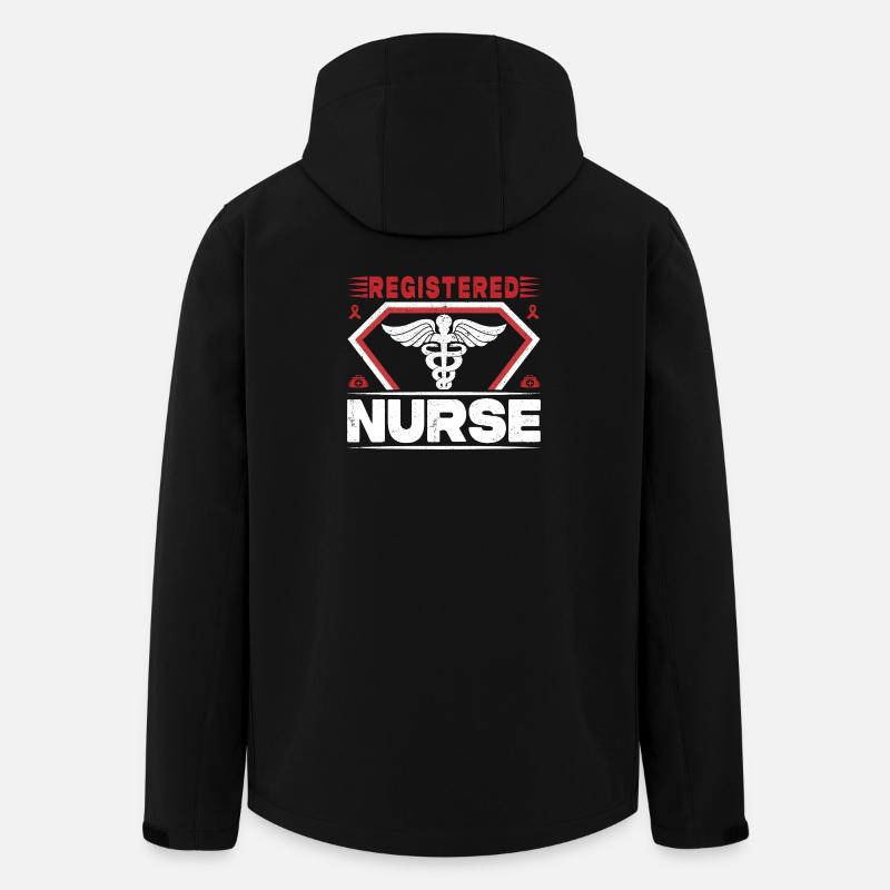 Drôle d’infirmière Cadeaux Tenues d’allaitement - Veste softshell homme en polyester recyclé Stanley/Stella - noir