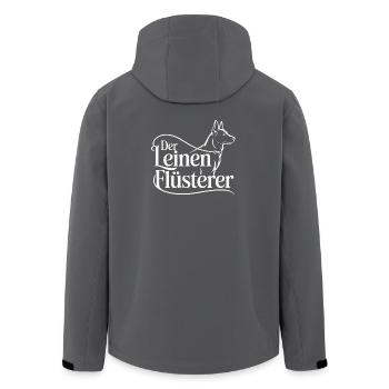 École canine Dog Lover Dresseur de chiens - Veste softshell homme en polyester recyclé Stanley/Stella - charbon - Dos - AI Model Male 185 light (185cm)