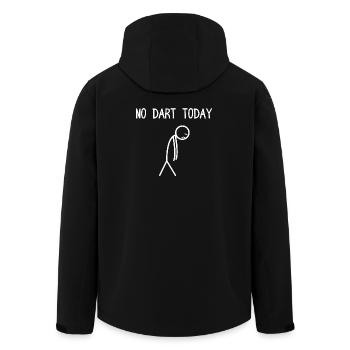 No Dart today Darts Player Darts Darts - Men’s Recycled Softshell Jacket by Stanley/Stella - black - Back - AI Model Male 185 light (185cm)