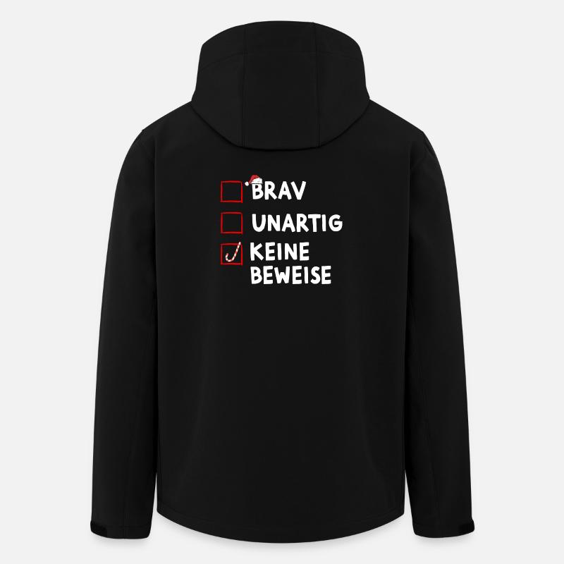 Drôle de Noël Père Noël - Veste softshell homme en polyester recyclé Stanley/Stella - noir